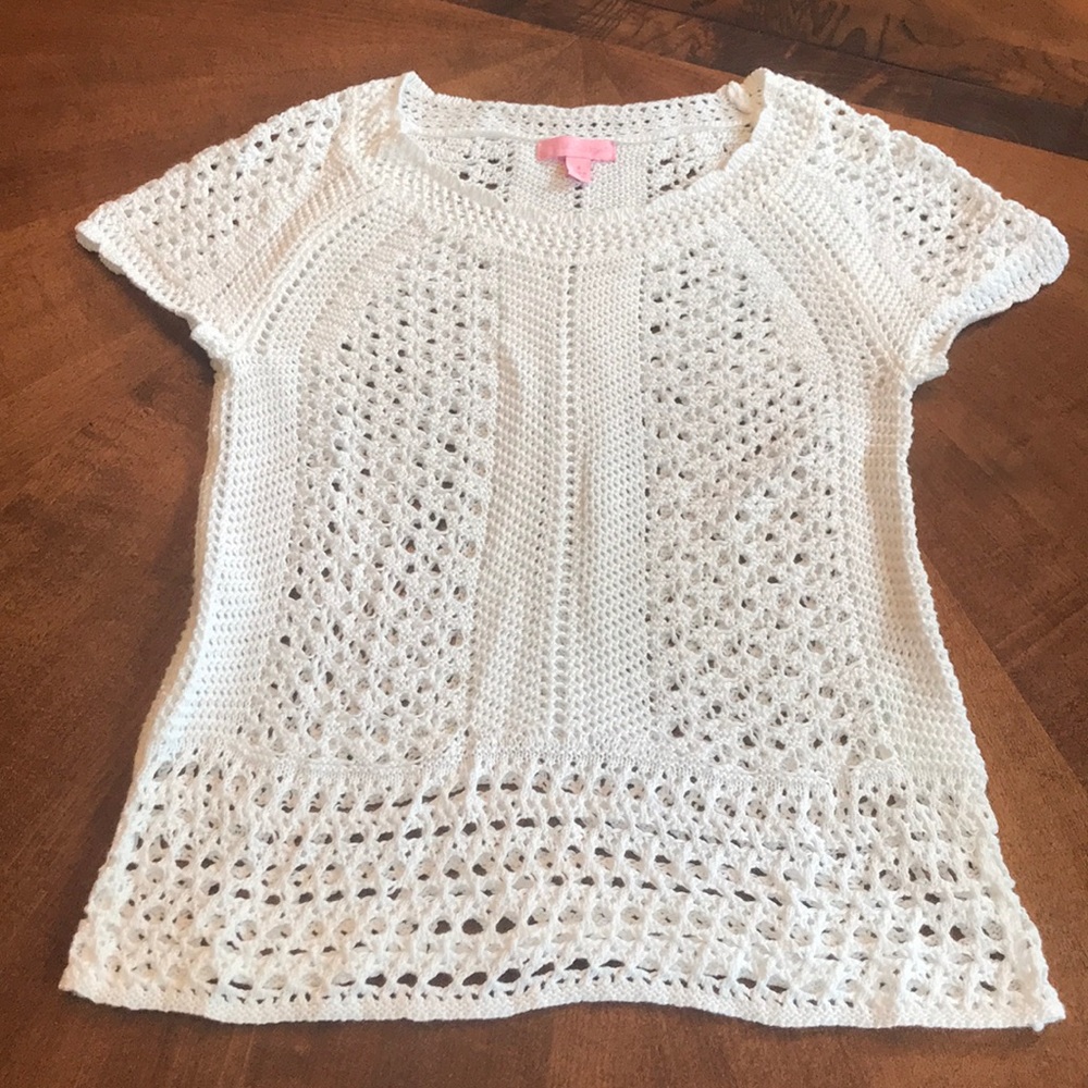 LILLY PULITZER CROCHET SWEATER